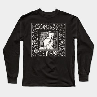 Beardsley Kneeling Angel Long Sleeve T-Shirt